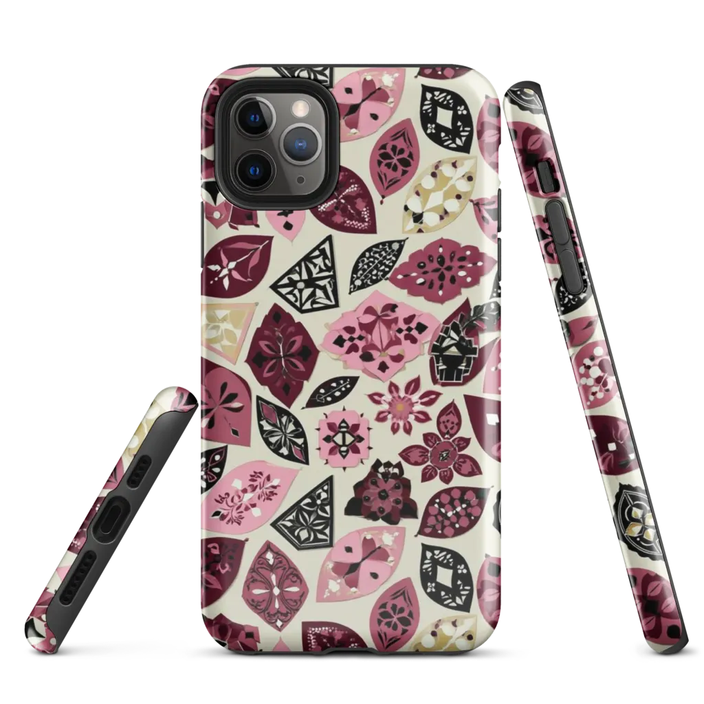 Petal Mosaic on Tough Case for iPhone® — Front