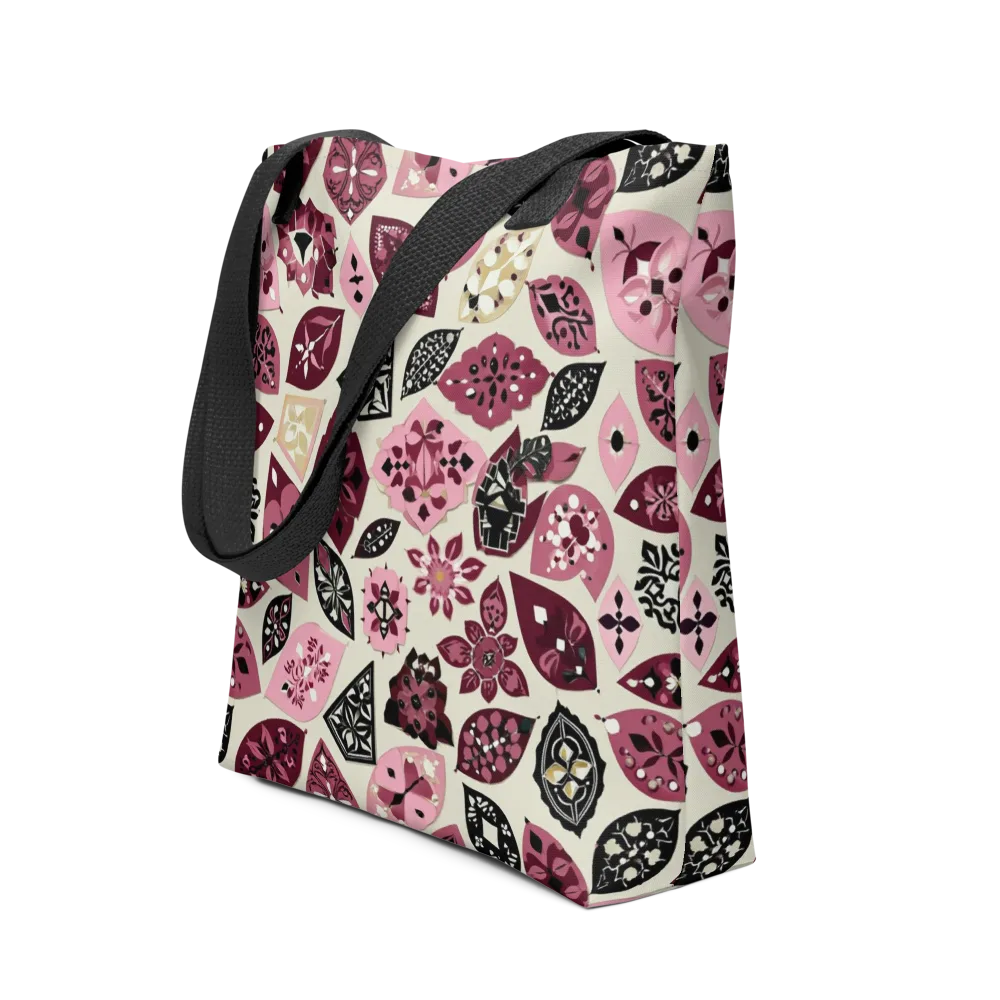 Petal Mosaic on Tote Bag — Front