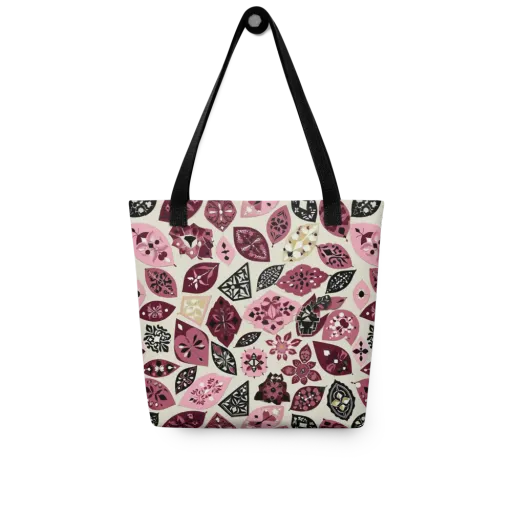 Petal Mosaic on a Tote Bag