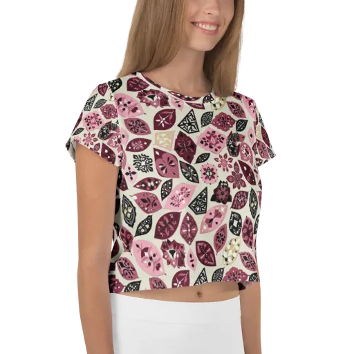 Petal Mosaic on a Crop Tee