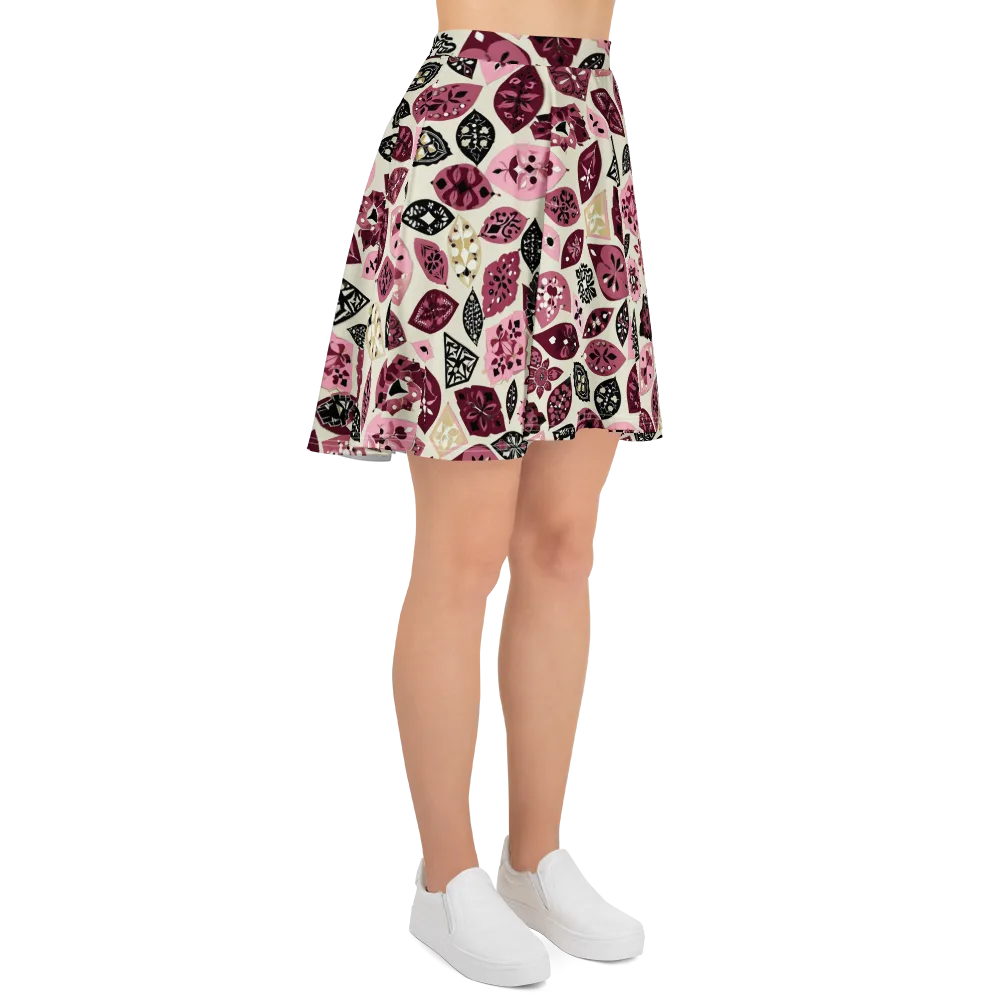 Petal Mosaic on Skater Skirt — Right