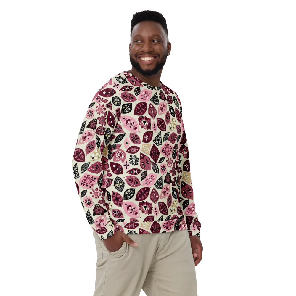 Petal Mosaic on Sweatshirt — Front