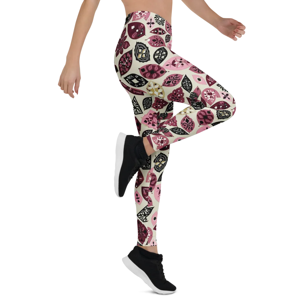 Petal Mosaic on Leggings — Right