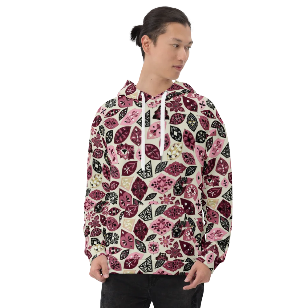 Petal Mosaic on Hoodie — Front