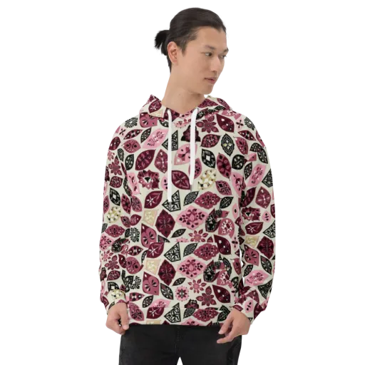 Petal Mosaic on a Hoodie