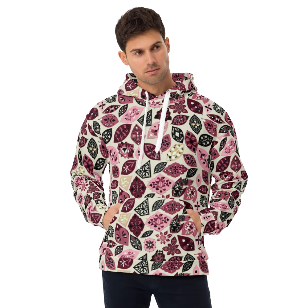 Petal Mosaic on Hoodie — Front