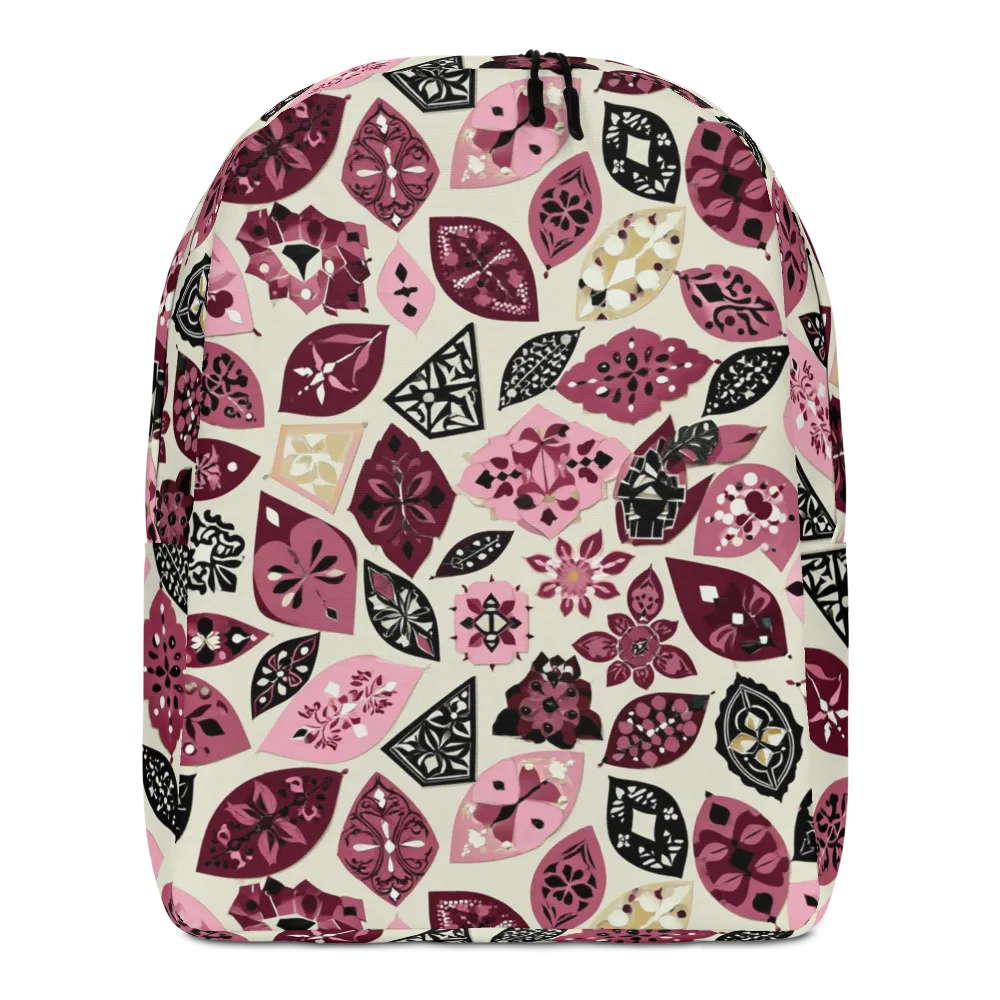 Petal Mosaic on Minimalist Backpack — Front