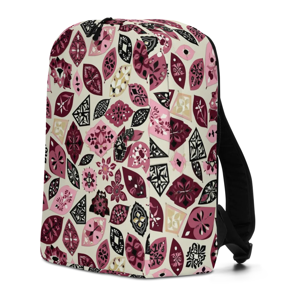 Petal Mosaic on Minimalist Backpack — Left