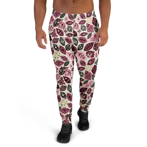 Petal Mosaic on a Men's Joggers