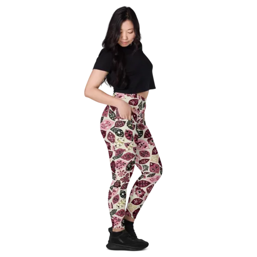 Petal Mosaic on a Leggings with Pockets