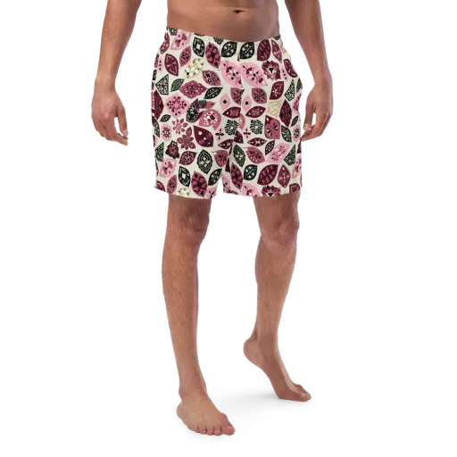 Petal Mosaic on a Swim Trunks