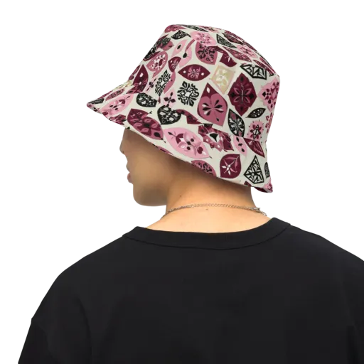 Petal Mosaic on a Reversible Bucket Hat