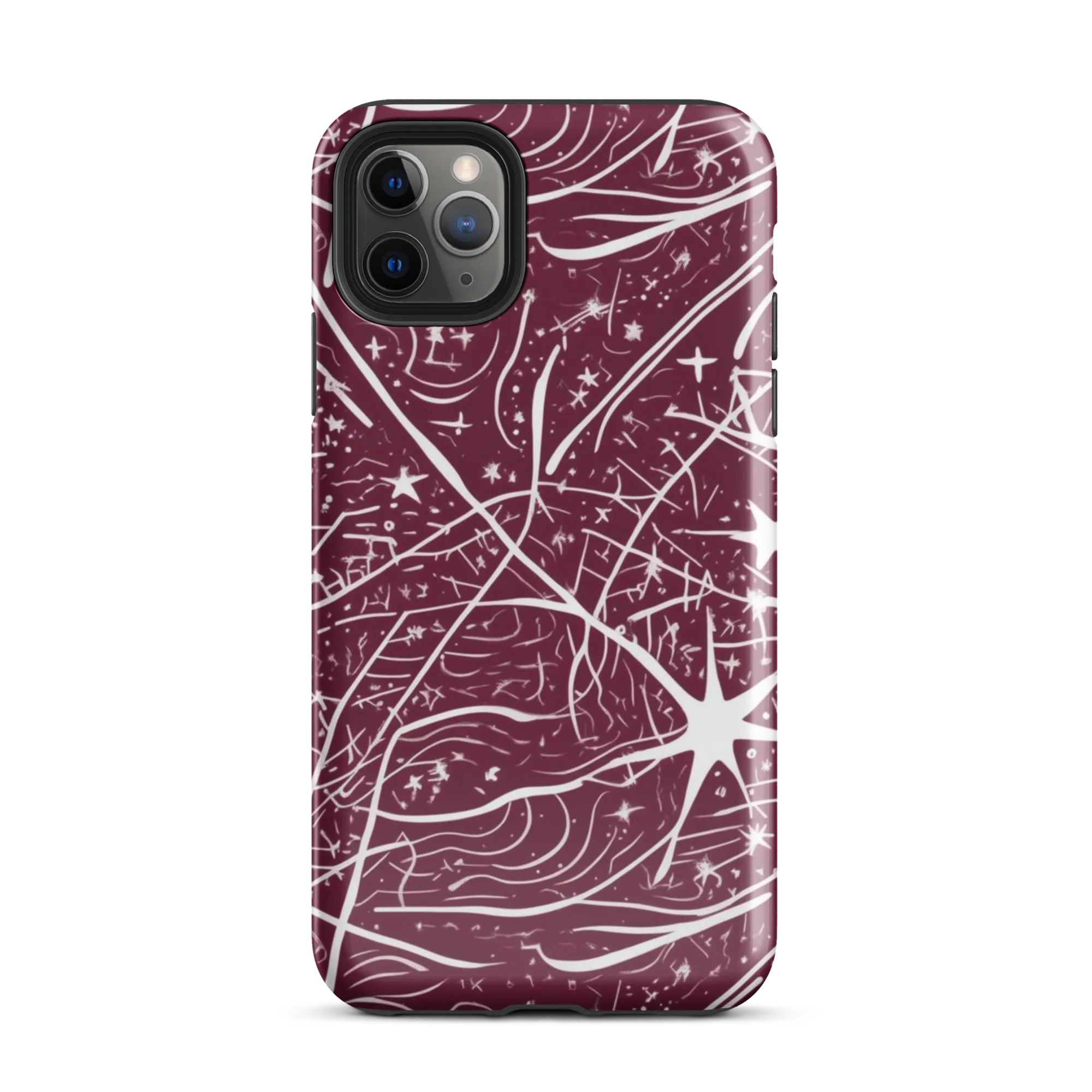 Burgundy Starfield on Tough Case for iPhone® — Front