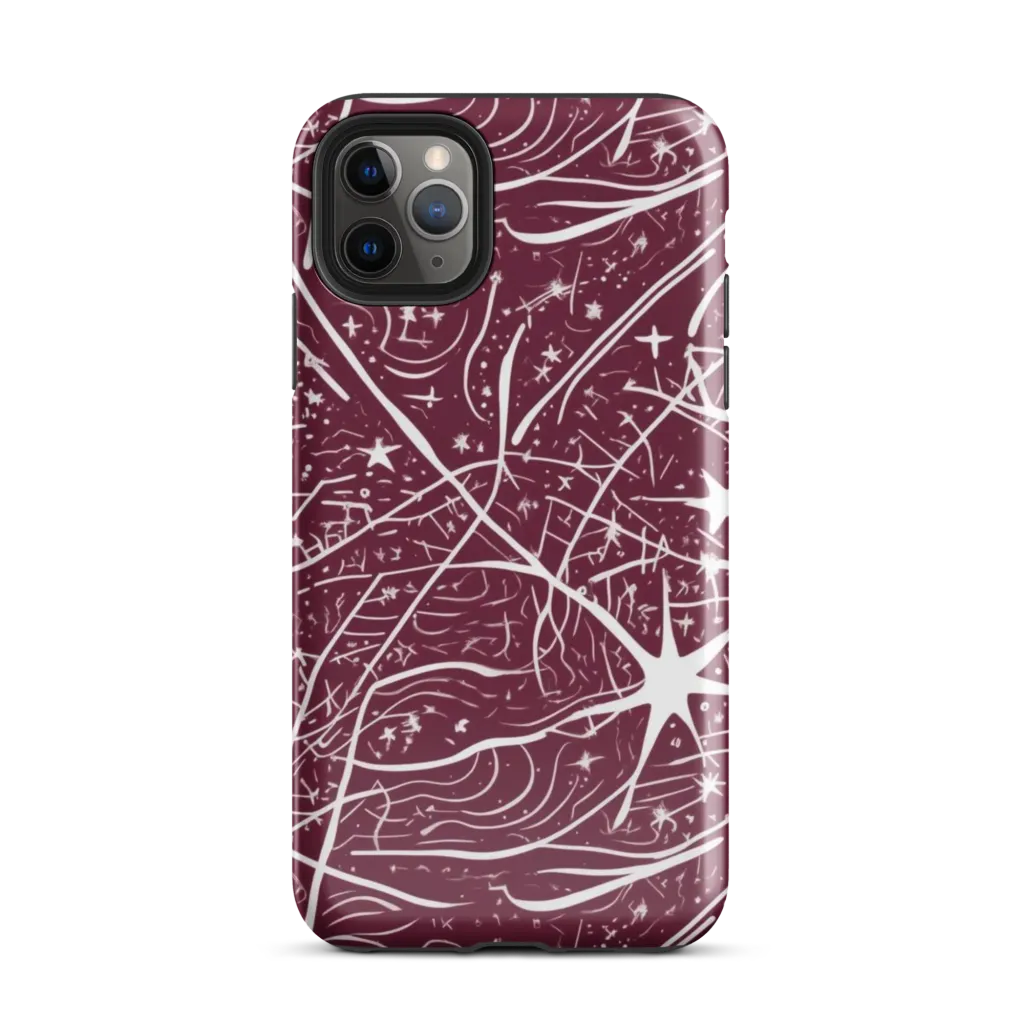 Burgundy Starfield on Tough Case for iPhone® — Front