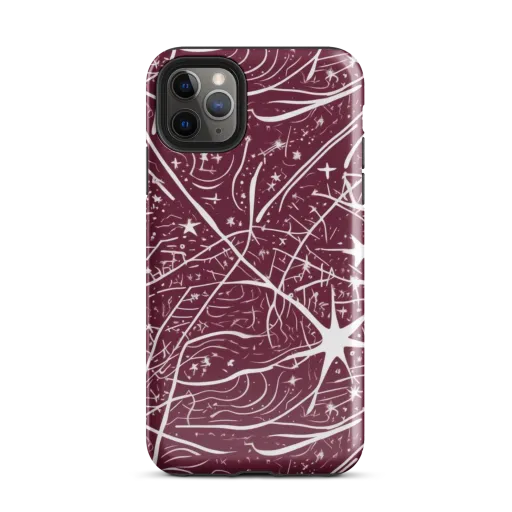 Burgundy Starfield on a Tough Case for iPhone®