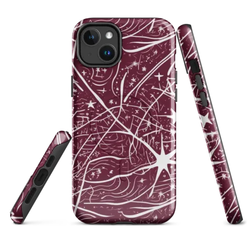 Burgundy Starfield on a MagSafe Tough Case for iPhone®