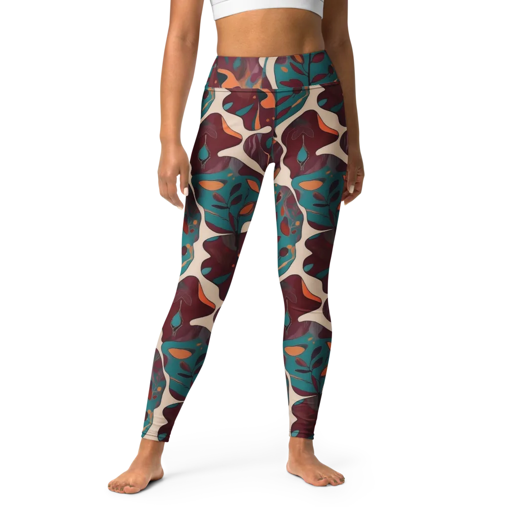Ember Vine on Yoga Leggings — Front