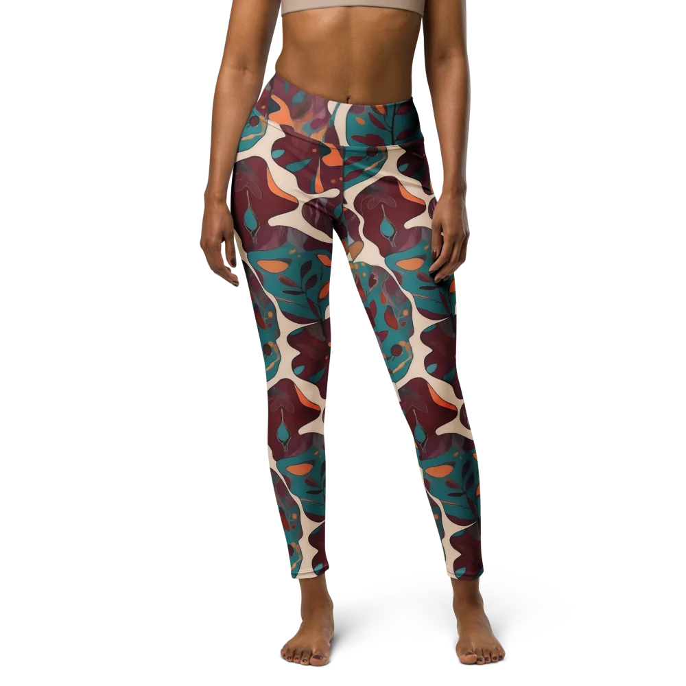 Ember Vine on Yoga Leggings — Front