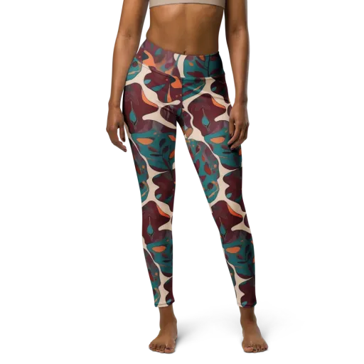 Ember Vine on a Yoga Leggings