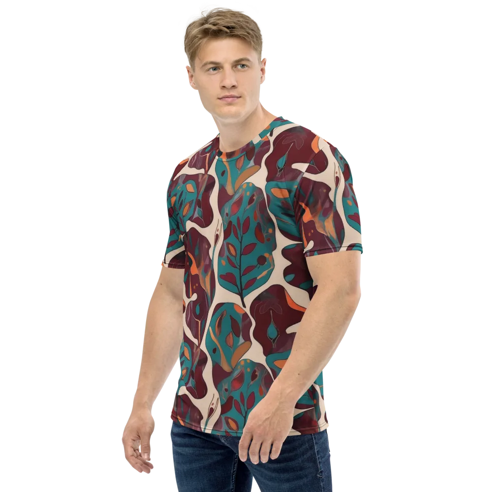 Ember Vine on Men's Crew Neck T-Shirt — Left