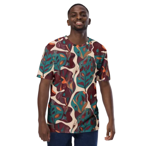 Ember Vine on a Men's Crew Neck T-Shirt