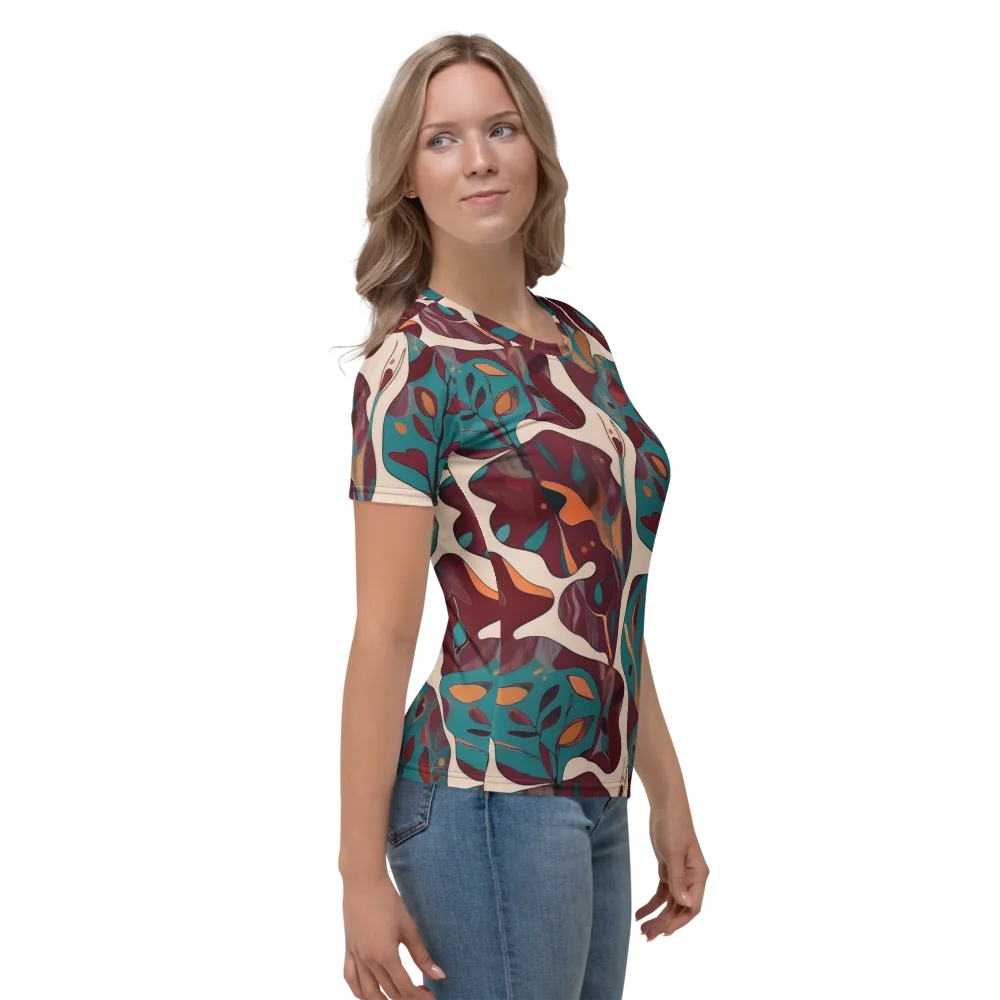 Ember Vine on Women's Crew Neck T-Shirt — Right