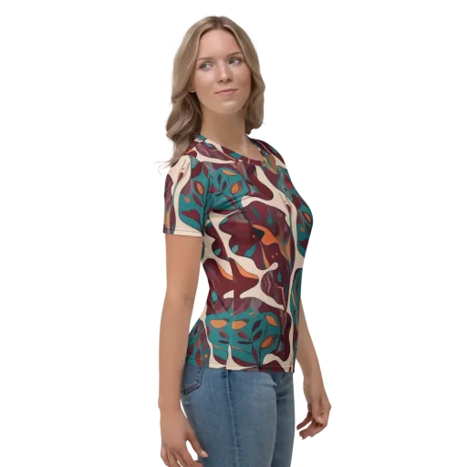 Ember Vine on a Women's Crew Neck T-Shirt