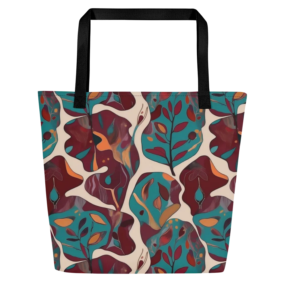 Ember Vine on Large Tote Bag W/ Pocket — Front