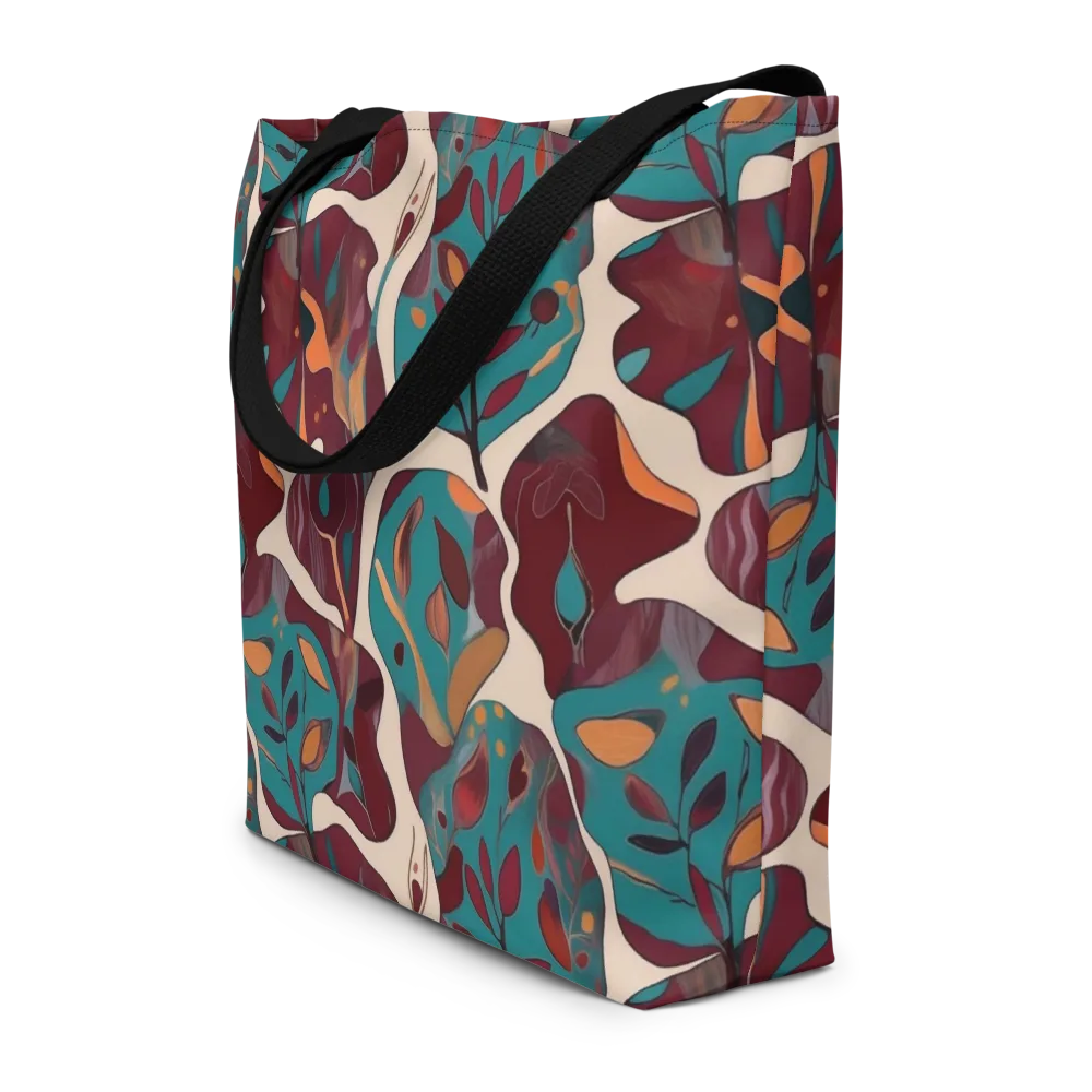 Ember Vine on Large Tote Bag W/ Pocket — Front