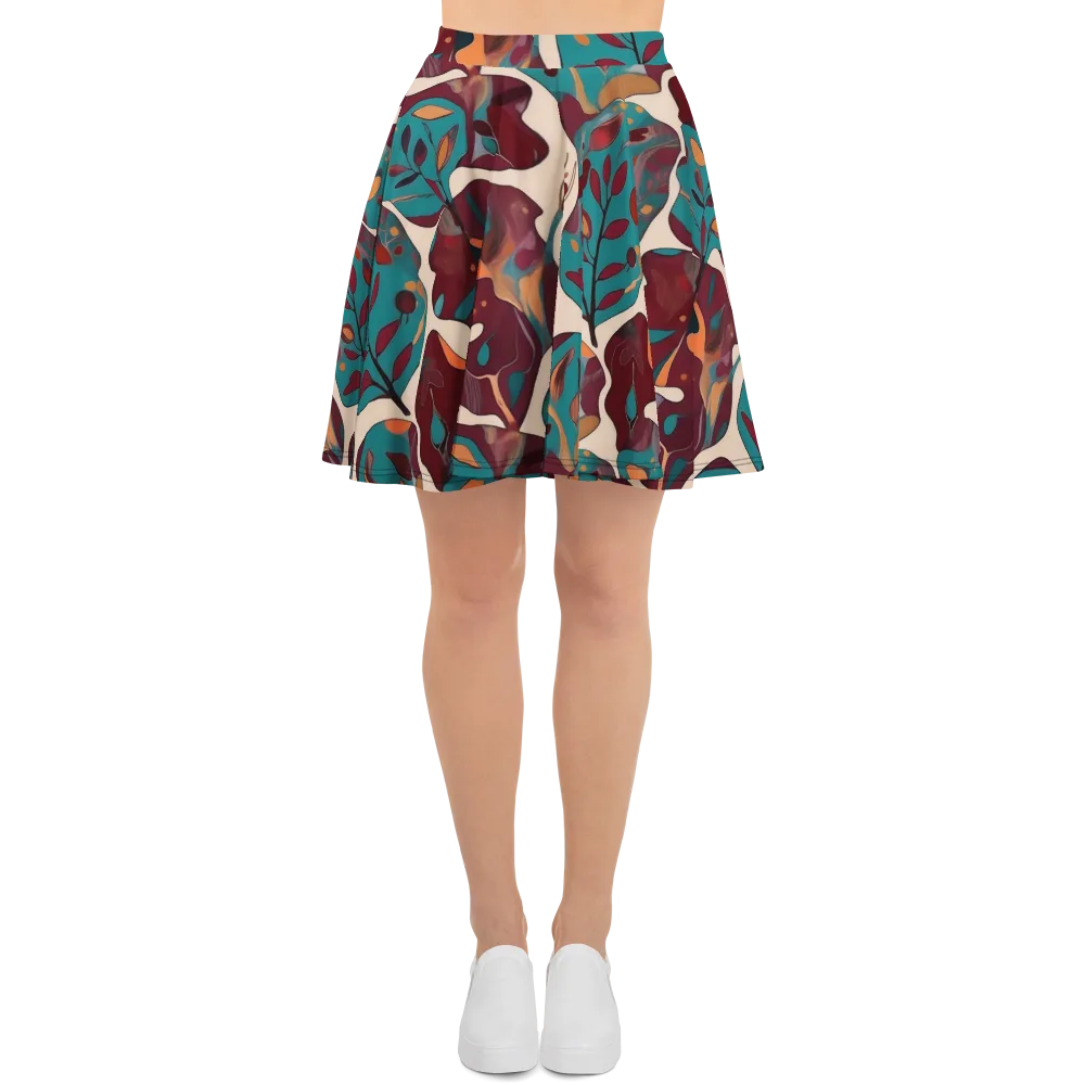 Ember Vine on Skater Skirt — Front
