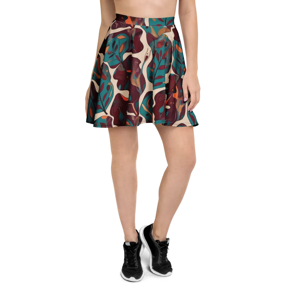 Ember Vine on Skater Skirt — Front