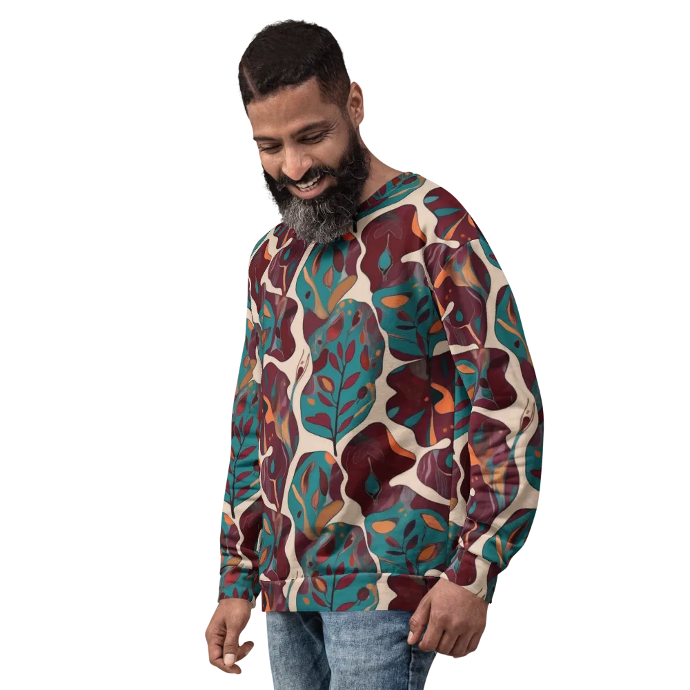 Ember Vine on Sweatshirt — Left Front