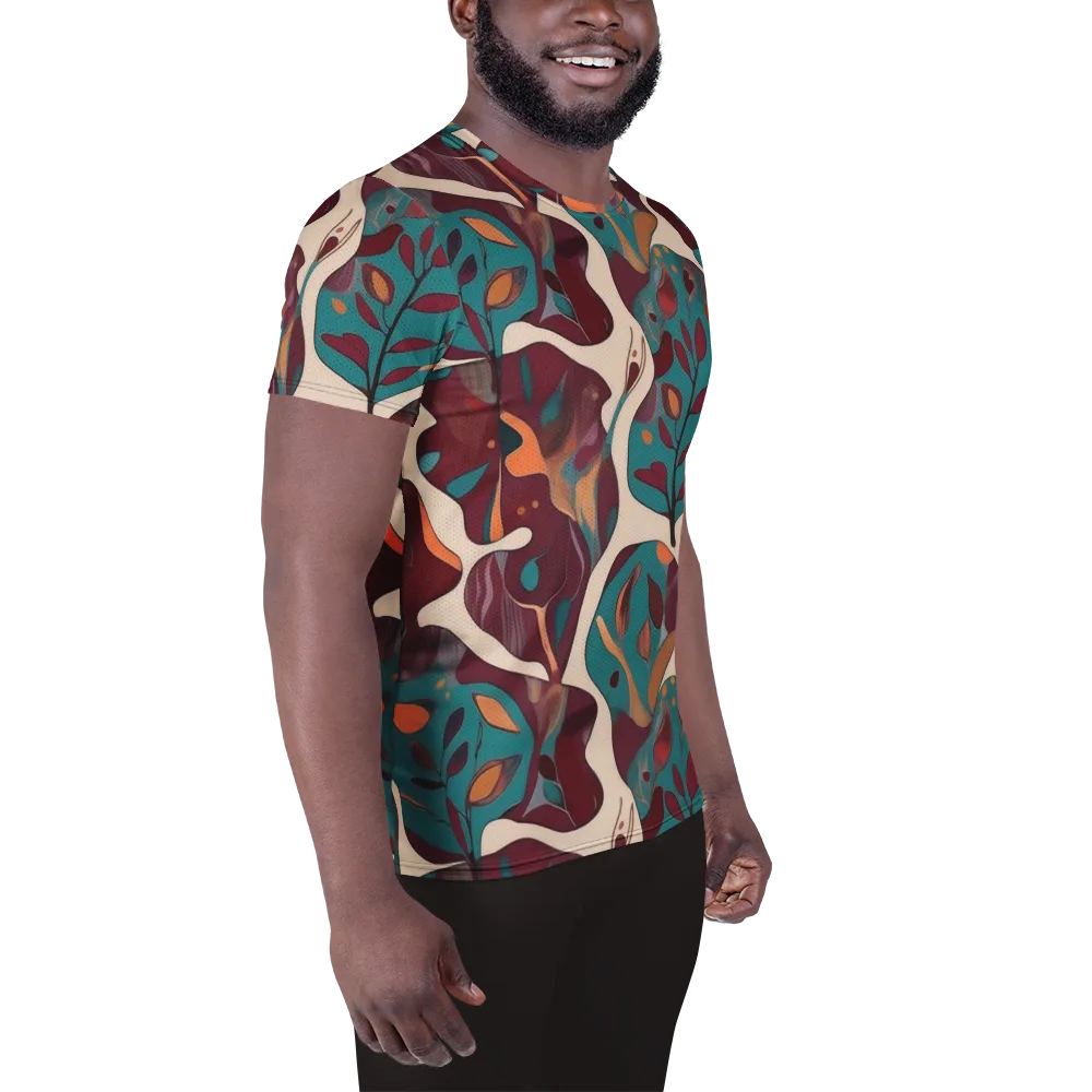 Ember Vine on Men's Athletic T-Shirt — Right