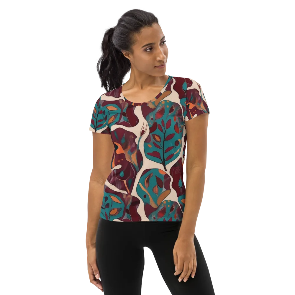 Ember Vine on Women's Athletic T-Shirt — Front