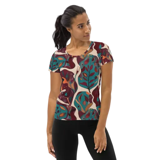 Ember Vine on a Women's Athletic T-Shirt