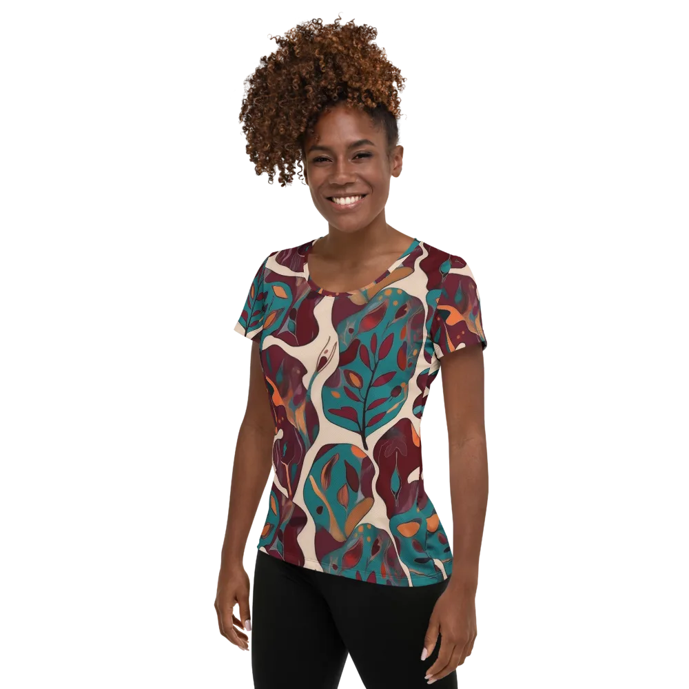 Ember Vine on Women's Athletic T-Shirt — Left