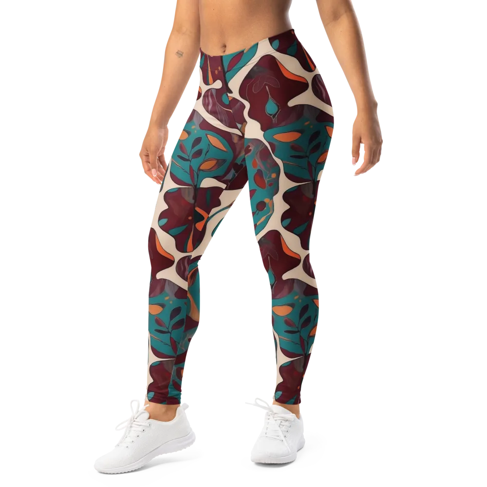 Ember Vine on Leggings — Left Front