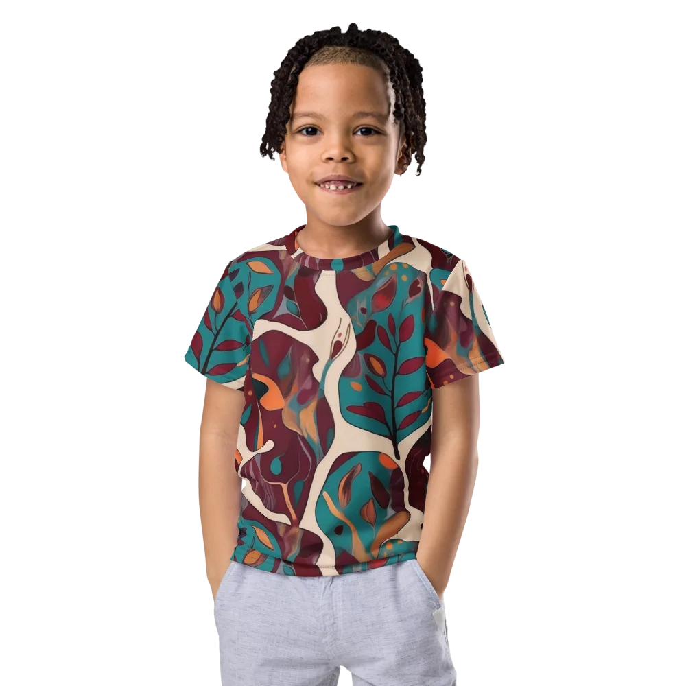 Ember Vine on Kids Crew Neck T-Shirt — Front