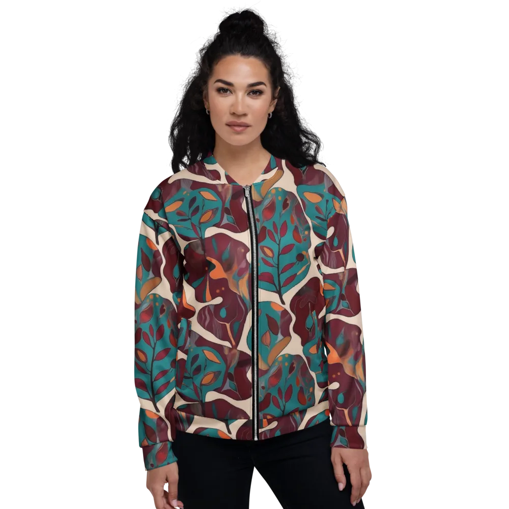 Ember Vine on Bomber Jacket — Front