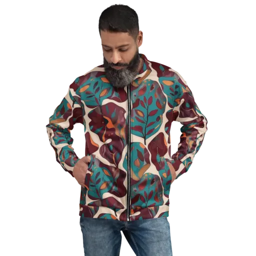 Ember Vine on a Bomber Jacket
