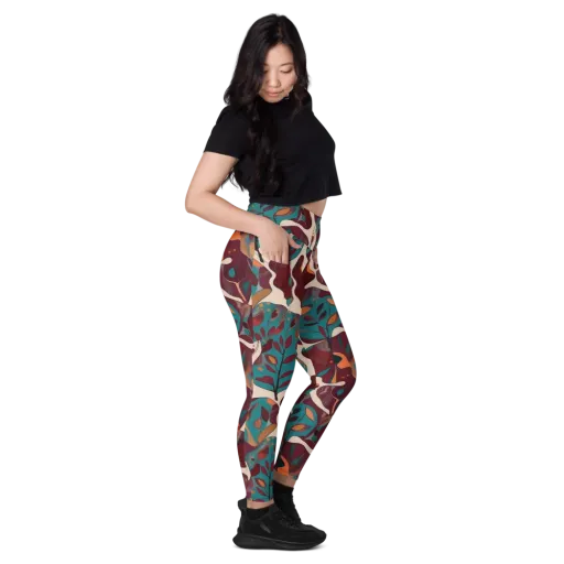 Ember Vine on a Leggings with Pockets