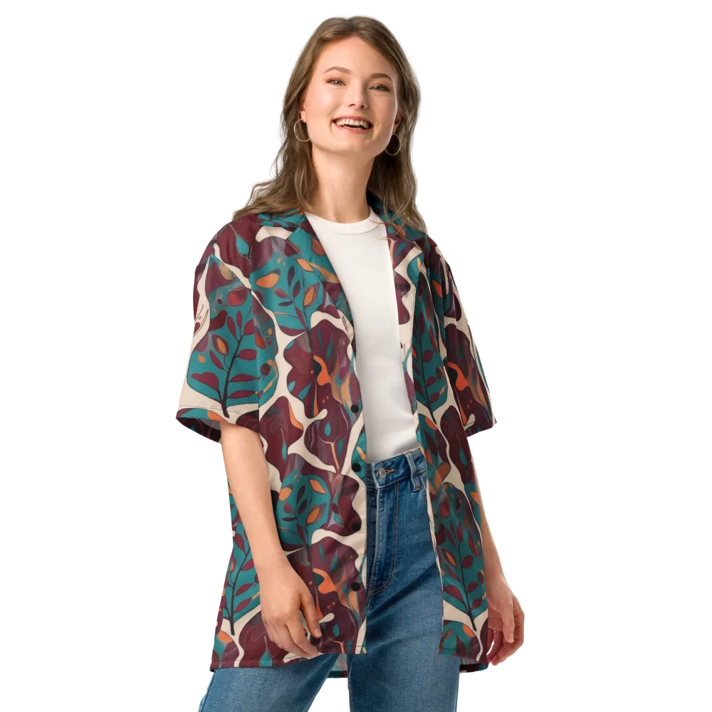 Ember Vine on Button Shirt — Front