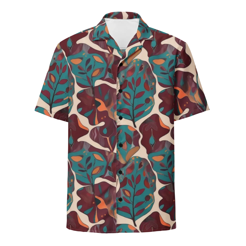 Ember Vine on Button Shirt — Front
