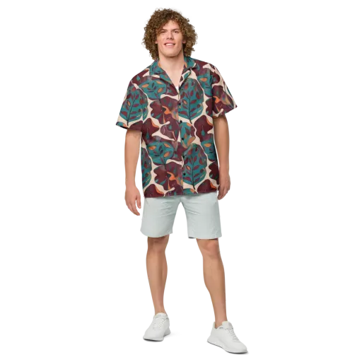 Ember Vine on a Button Shirt