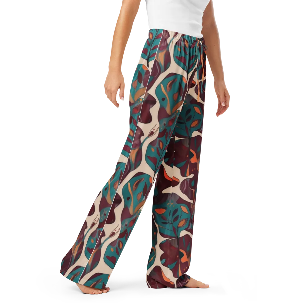 Ember Vine on Women's Pajama Pants — Right Front