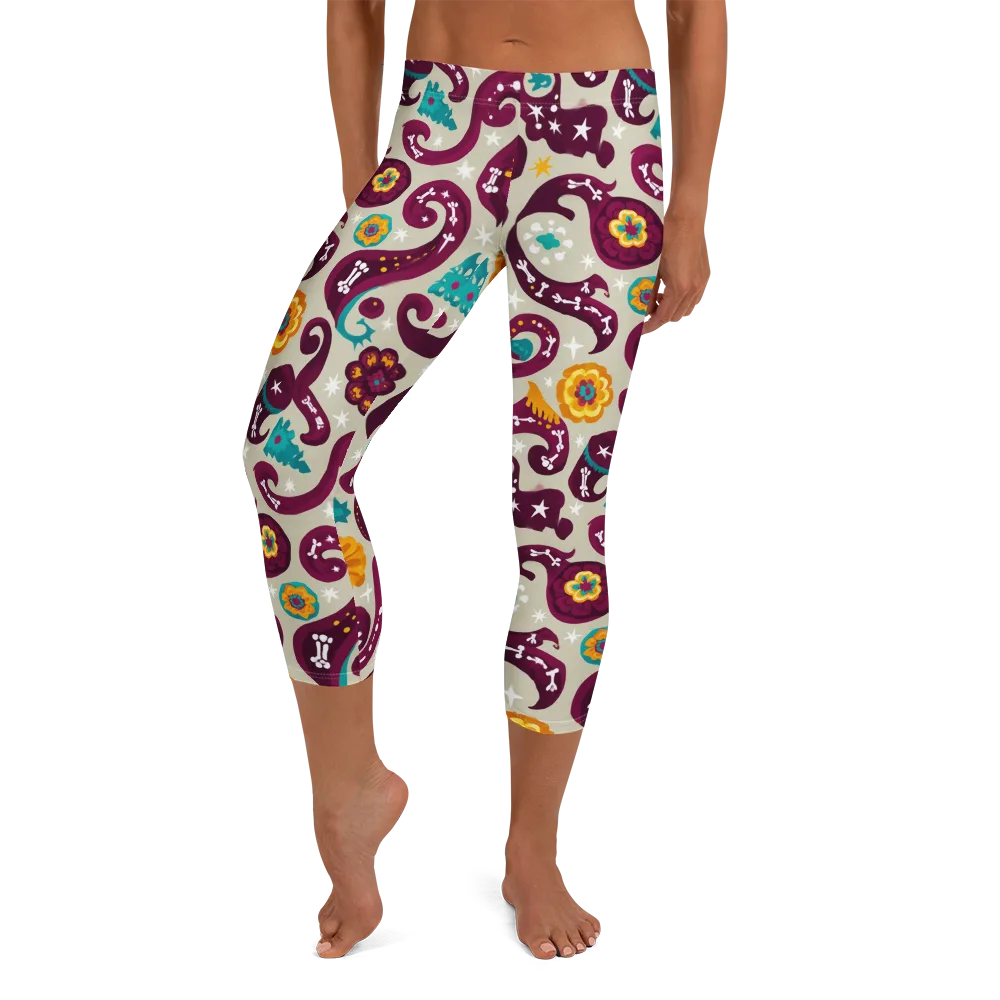 Morbida Botanica on Capri Leggings — Front