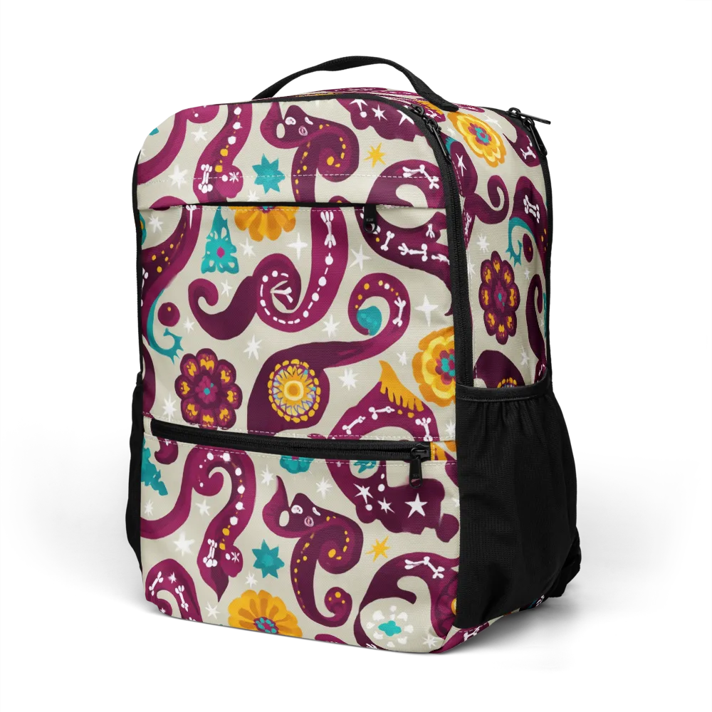 Morbida Botanica on Utility Backpack — Left Front