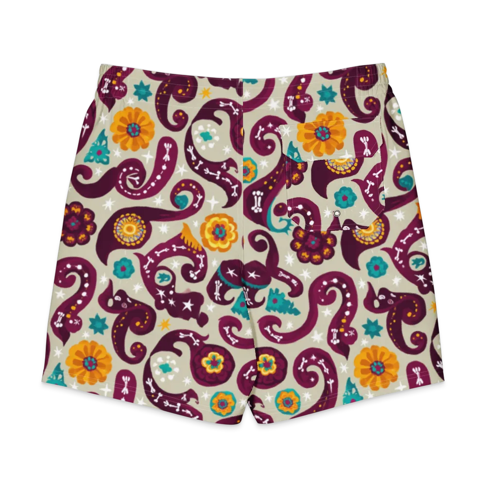 Morbida Botanica on Men's Board Shorts — Back