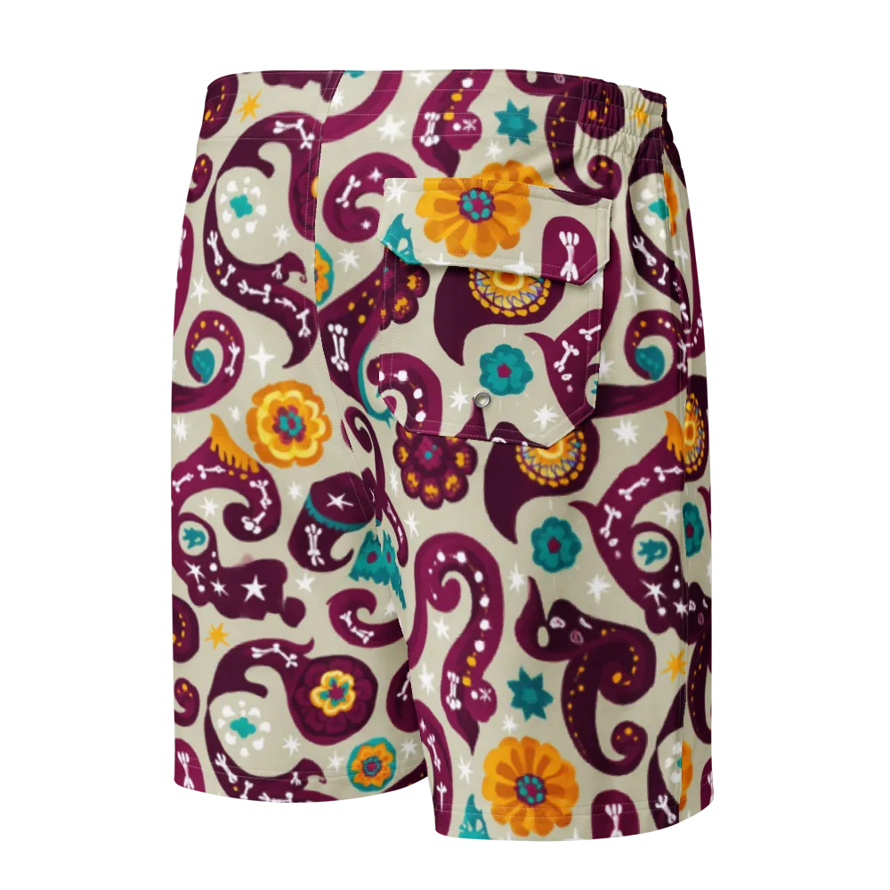 Morbida Botanica on Men's Board Shorts — Back