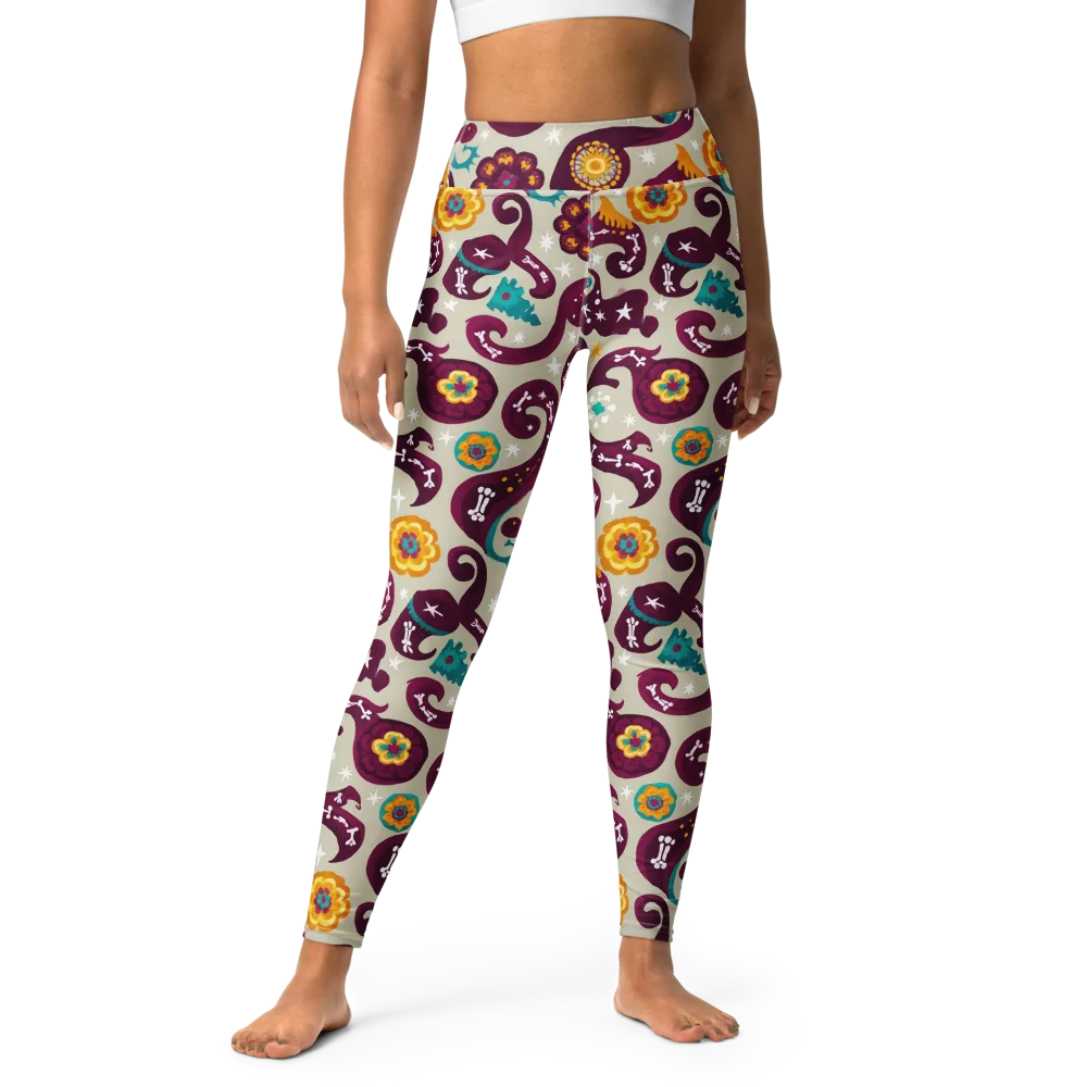 Morbida Botanica on Yoga Leggings — Front